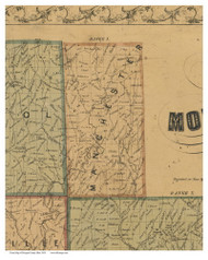 Manchester, Ohio 1854 Old Town Map Custom Print - Morgan Co.