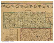 York, Ohio 1854 Old Town Map Custom Print - Morgan Co.