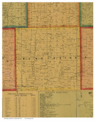 Bennington, Ohio 1857 Old Town Map Custom Print - Morrow Co.