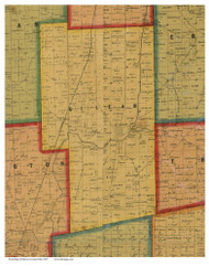 Gilead, Ohio 1857 Old Town Map Custom Print - Morrow Co.