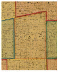 Harmony, Ohio 1857 Old Town Map Custom Print - Morrow Co.