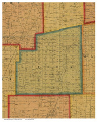Lincoln, Ohio 1857 Old Town Map Custom Print - Morrow Co.