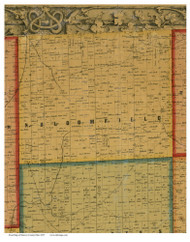 North Bloomfield, Ohio 1857 Old Town Map Custom Print - Morrow Co.