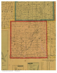 Peru, Ohio 1857 Old Town Map Custom Print - Morrow Co.