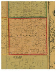 South Bloomfield, Ohio 1857 Old Town Map Custom Print - Morrow Co.