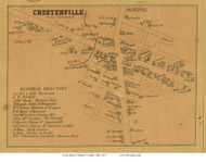 Chesterville - Chester, Ohio 1857 Old Town Map Custom Print - Morrow Co.
