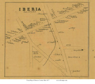 Iberia - Washington, Ohio 1857 Old Town Map Custom Print - Morrow Co.