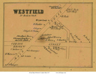 Westfield Village - Westfield, Ohio 1857 Old Town Map Custom Print - Morrow Co.