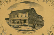 Cardington Exchange Hotel - Morrow Co., Ohio 1857 Old Town Map Custom Print - Morrow Co.