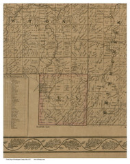 Clay, Ohio 1852 Old Town Map Custom Print - Muskingum Co.