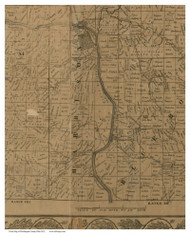 Harrison, Ohio 1852 Old Town Map Custom Print - Muskingum Co.