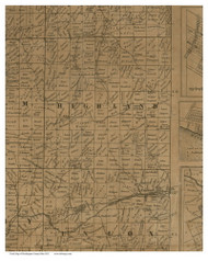 Highland, Ohio 1852 Old Town Map Custom Print - Muskingum Co.