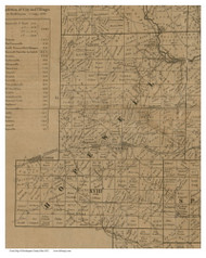 Hopewell, Ohio 1852 Old Town Map Custom Print - Muskingum Co.