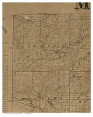 Jackson, Ohio 1852 Old Town Map Custom Print - Muskingum Co.