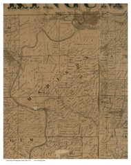 Madison, Ohio 1852 Old Town Map Custom Print - Muskingum Co.