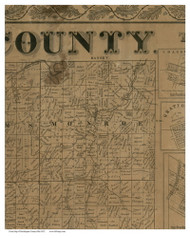 Monroe, Ohio 1852 Old Town Map Custom Print - Muskingum Co.