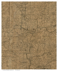 Perry, Ohio 1852 Old Town Map Custom Print - Muskingum Co.