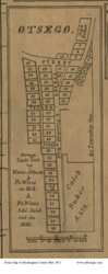 Otesgo - Monroe, Ohio 1852 Old Town Map Custom Print - Muskingum Co.