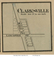 Clarksville - Jackson, Ohio 1859 Old Town Map Custom Print - Perry Co.