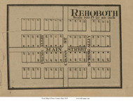 Rehoboth - Clayton, Ohio 1859 Old Town Map Custom Print - Perry Co.