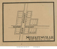 Straitsville - Salt Lick, Ohio 1859 Old Town Map Custom Print - Perry Co.