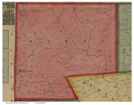 Darby, Ohio 1858 Old Town Map Custom Print - Pickaway Co.