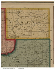 Madison, Ohio 1858 Old Town Map Custom Print - Pickaway Co.