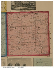 Salt Creek, Ohio 1858 Old Town Map Custom Print - Pickaway Co.