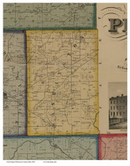 Washington, Ohio 1858 Old Town Map Custom Print - Pickaway Co.