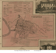Circleville Village - Circleville, Ohio 1858 Old Town Map Custom Print - Pickaway Co.