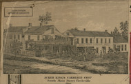 Kings Carriage Shop - Circleville, Ohio 1858 Old Town Map Custom Print - Pickaway Co.