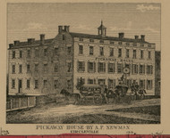 Pickaway House - Circleville, Ohio 1858 Old Town Map Custom Print - Pickaway Co.