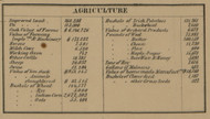 Agriculture Statistics - Pickaway Co., Ohio 1858 Old Town Map Custom Print - Pickaway Co.
