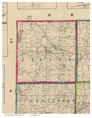 Aurora, Ohio 1857 Old Town Map Custom Print - Portage Co.