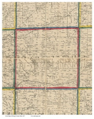 Charlestown, Ohio 1857 Old Town Map Custom Print - Portage Co.