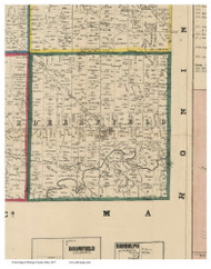 Deerfield, Ohio 1857 Old Town Map Custom Print - Portage Co.