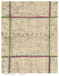 Edinburg, Ohio 1857 Old Town Map Custom Print - Portage Co.