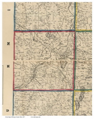 Franklin, Ohio 1857 Old Town Map Custom Print - Portage Co.