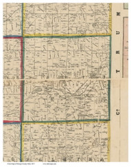 Paris, Ohio 1857 Old Town Map Custom Print - Portage Co.