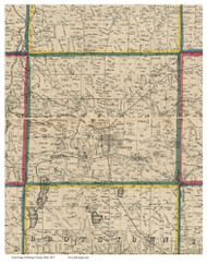 Ravenna, Ohio 1857 Old Town Map Custom Print - Portage Co.