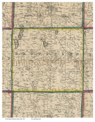 Rootstown, Ohio 1857 Old Town Map Custom Print - Portage Co.