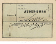 Auger-Burg - Charlestown, Ohio 1857 Old Town Map Custom Print - Portage Co.