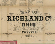 Title of Source Map - Richland Co., Ohio 1856 - NOT FOR SALE - Richland Co.