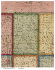 Cass, Ohio 1856 Old Town Map Custom Print - Richland Co.