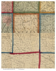 Jackson, Ohio 1856 Old Town Map Custom Print - Richland Co.