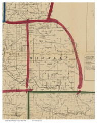 Mifflin, Ohio 1856 Old Town Map Custom Print - Richland Co.