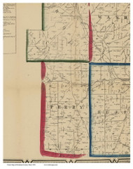 Perry, Ohio 1856 Old Town Map Custom Print - Richland Co.