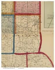 Weller, Ohio 1856 Old Town Map Custom Print - Richland Co.