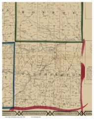 Worthington, Ohio 1856 Old Town Map Custom Print - Richland Co.