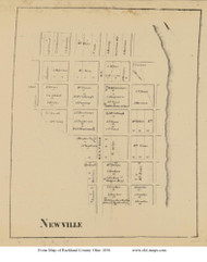 Newville - Worthington, Ohio 1856 Old Town Map Custom Print - Richland Co.